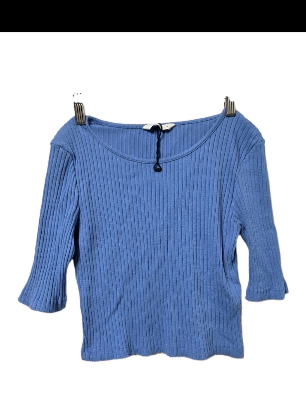 PIGALLE BLUE ROUND NECK 2/4 RIB JRS  TOP SIZE MEDIUM